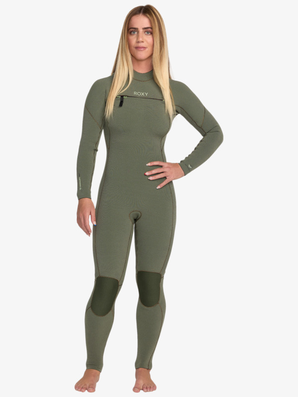 0 4/3 Elite Xtra Stretch - Chest Zip Wetsuit for Women Green 26BW213504 Roxy