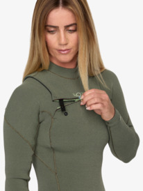 2 4/3 Elite Xtra Stretch - Chest Zip Wetsuit for Women Green 26BW213504 Roxy