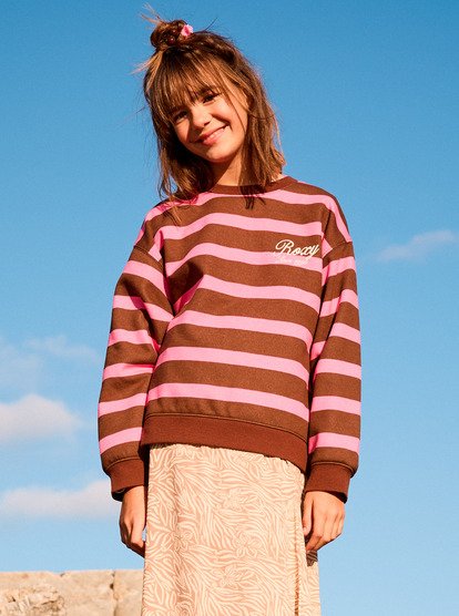 Little Things - Striped Sweatshirt for Girls 4-16  ERGFT04023