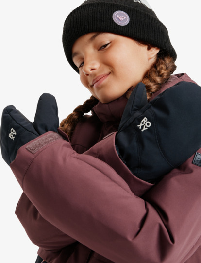 Roxy Jetty Girl Solid - Technical Snow Mittens for Girls  ERGHN03050
