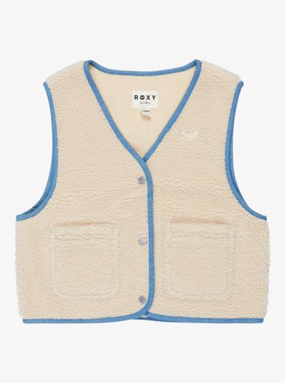 Simply Lucky - Reversible Waistcoat Sherpa Lined Denim Jacket for Girls 4-16  ERGJK03142