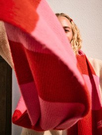 1 Forever Winter - Stripy Scarf for Women Red ERJAA04414 Roxy