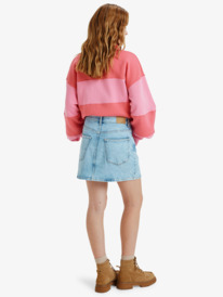 4 Rain Mini Skirt Beau Blue - Mini Denim Skirt for Women Blue ERJDK03038 Roxy