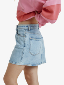 2 Rain Mini Skirt Beau Blue - Mini Denim Skirt for Women Blue ERJDK03038 Roxy