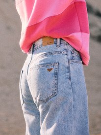 0 Milla Wide Leg Regular Beau - Cropped for Women Blue ERJDP03317 Roxy