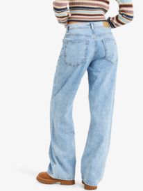 4 Milla Wide Leg Regular Beau - Cropped for Women Blue ERJDP03317 Roxy