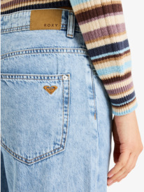 5 Milla Wide Leg Regular Beau - Cropped for Women Blue ERJDP03317 Roxy