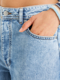 6 Milla Wide Leg Regular Beau - Cropped for Women Blue ERJDP03317 Roxy