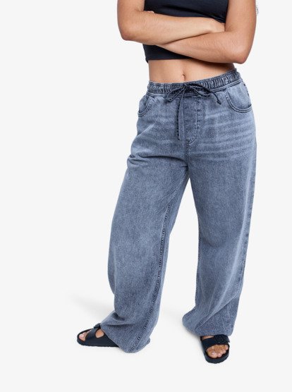 Stunning View Mid Grey - Relaxed Jeans for Women  ERJDP03318