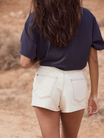 2 Chlo  Natural - Relaxed Fit Denim Short for Women Yellow ERJDS03323 Roxy