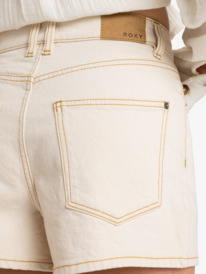 13 Chlo  Natural - Relaxed Fit Denim Short for Women Yellow ERJDS03323 Roxy