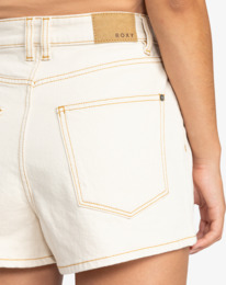 10 Chlo  Natural - Relaxed Fit Denim Short for Women Yellow ERJDS03323 Roxy