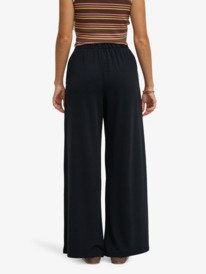 4 Surfing By Sunlight - Lounge Wide Leg Jogger for Women Black ERJFB03495 Roxy
