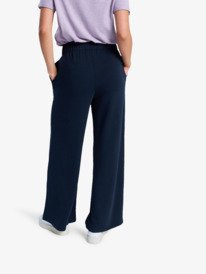 5 Surfing By Sunlight - Lounge Wide Leg Jogger for Women Black ERJFB03495 Roxy