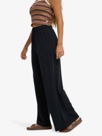 1 Surfing By Sunlight - Lounge Wide Leg Jogger for Women Black ERJFB03495 Roxy