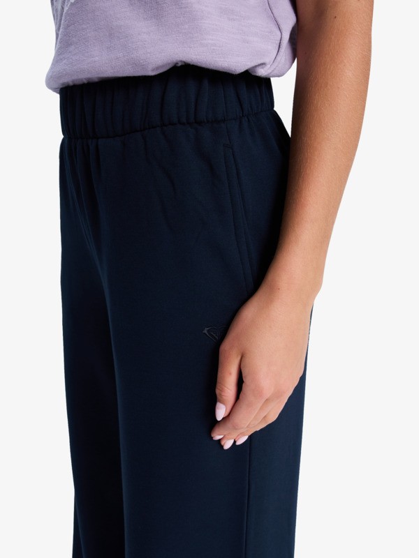 2 Surfing By Sunlight - Lounge Wide Leg Jogger for Women Black ERJFB03495 Roxy