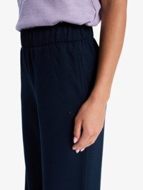 2 Surfing By Sunlight - Lounge Wide Leg Jogger for Women Black ERJFB03495 Roxy