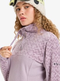 4 Sayna Half Zip - Technical Mid Layer for Women Purple ERJFT04831 Roxy