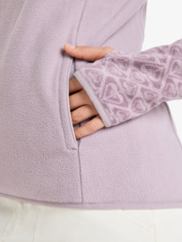 5 Sayna Half Zip - Technical Mid Layer for Women Purple ERJFT04831 Roxy