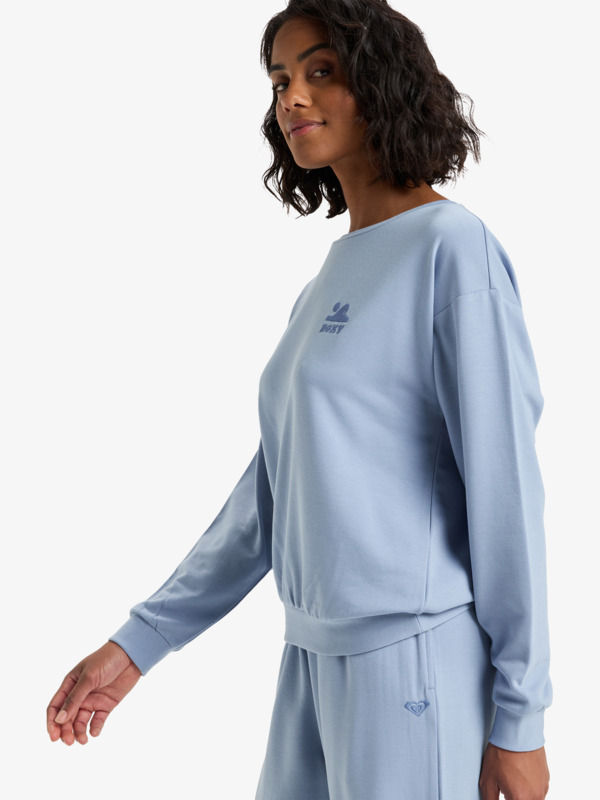 1 Surfing By Moonlight - Sweatshirt for Women Blue ERJFT05008 Roxy