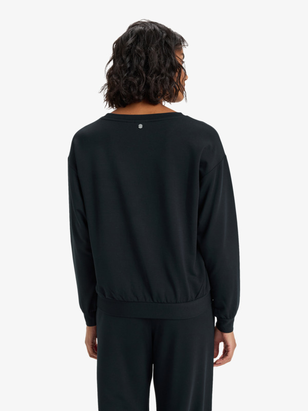 3 Surfing By Moonlight - Sweatshirt for Women Black ERJFT05008 Roxy