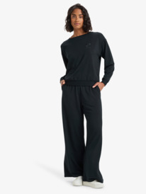 2 Surfing By Moonlight - Sweatshirt for Women Black ERJFT05008 Roxy