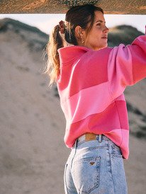 1 Cross Your Mind - Shirt Collar Sweatshirt for Women Pink ERJFT05015 Roxy