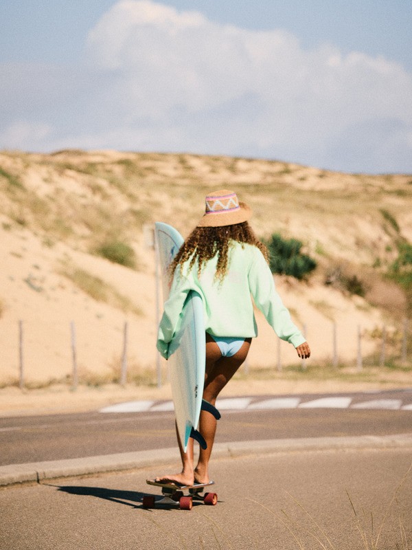 2 Surf Stoked Brushed - Sweatshirt for Women Green ERJFT05018 Roxy