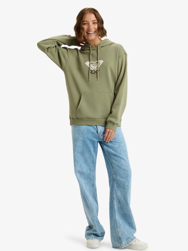 2 Surf Stoked Brushed Art - Hoodie for Women Green ERJFT05020 Roxy