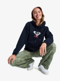 6 Surf Stoked Brushed Art - Hoodie for Women Black ERJFT05020 Roxy