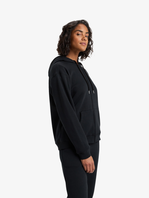 1 Surf Stoked Zipped Brushed - Zip Hoodie for Women Black ERJFT05022 Roxy