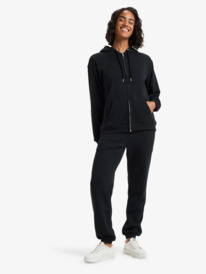 2 Surf Stoked Zipped Brushed - Zip Hoodie for Women Black ERJFT05022 Roxy