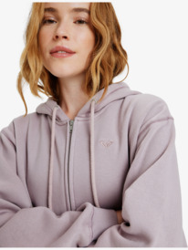 4 Surf Stoked Zipped Brushed - Zip Hoodie for Women Purple ERJFT05022 Roxy