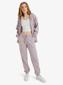 2 Surf Stoked Zipped Brushed - Zip Hoodie for Women Purple ERJFT05022 Roxy