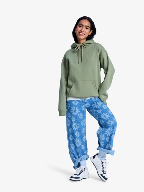 4 Surf Stoked Brushed - Hoodie for Women Green ERJFT05046 Roxy