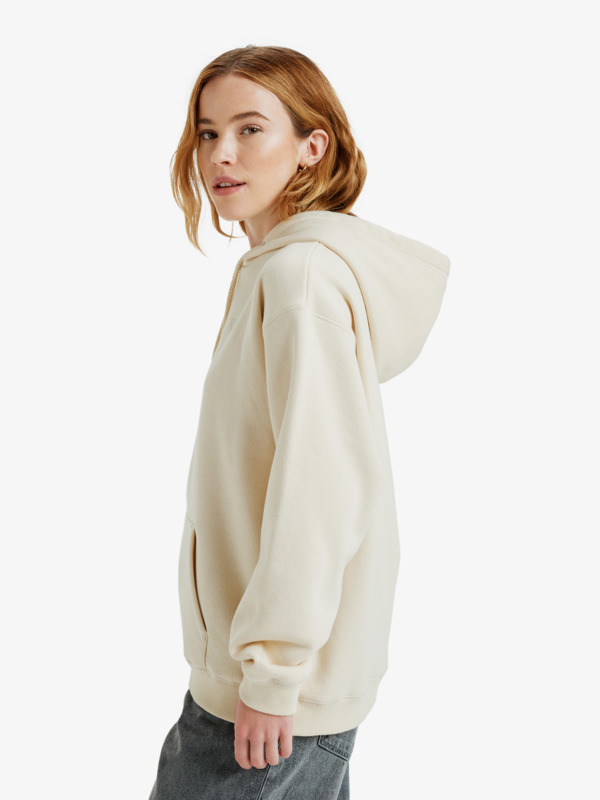 1 Surf Stoked Brushed - Hoodie for Women Beige ERJFT05046 Roxy