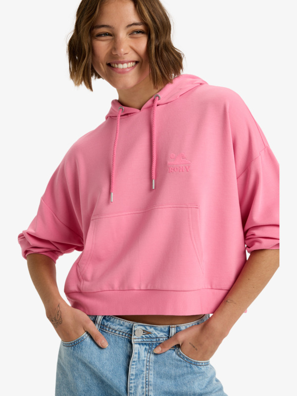 4 Surfing By Daylight - Hoodie for Women Pink ERJFT05047 Roxy