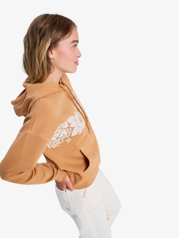 1 Perfect Place - Relaxed Hoodie for Women Brown ERJFT05049 Roxy