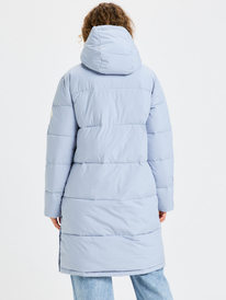 6 Test Of Time - Long Hooded Puffa Jacket for Women Blue ERJJK03513 Roxy