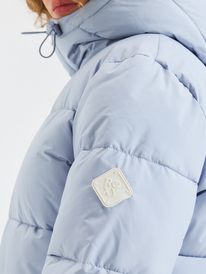 9 Test Of Time - Long Hooded Puffa Jacket for Women Blue ERJJK03513 Roxy