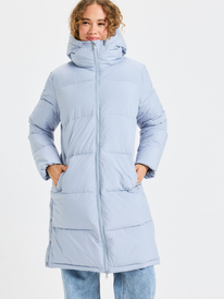 3 Test Of Time - Long Hooded Puffa Jacket for Women Blue ERJJK03513 Roxy