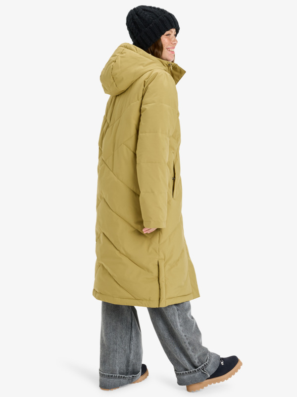 4 Ellie 5K - Cold Weather Jacket for Women Beige ERJJK03653 Roxy