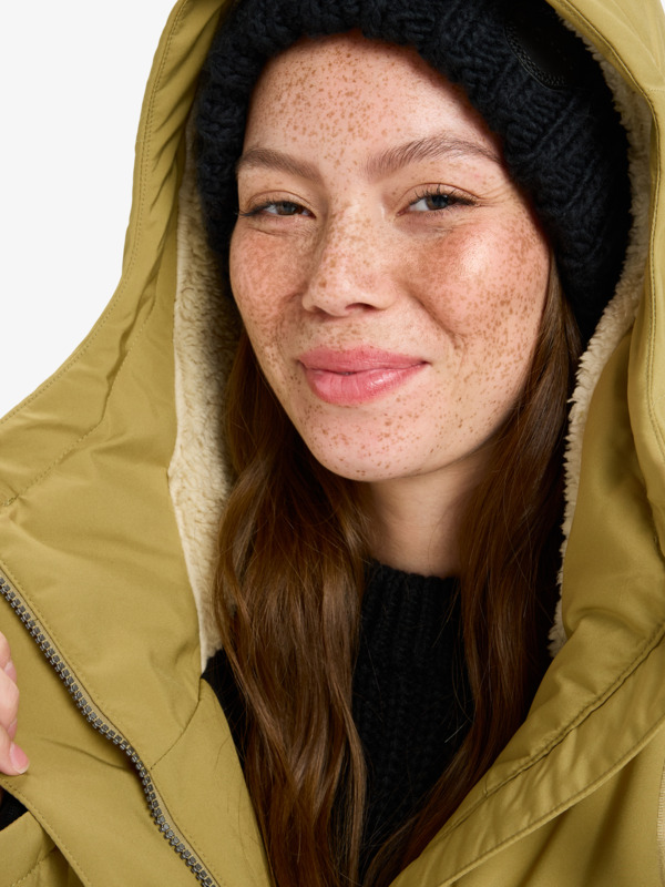 9 Ellie 5K - Cold Weather Jacket for Women Beige ERJJK03653 Roxy