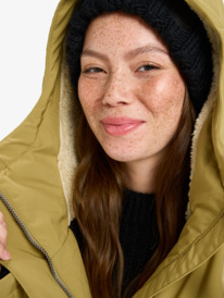 9 Ellie 5K - Cold Weather Jacket for Women Beige ERJJK03653 Roxy