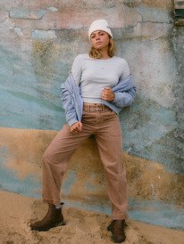 1 Sweet Talk - Cotton Canva Aviator Jacket for Women Blue ERJJK03672 Roxy