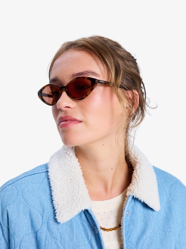 4 Not So Basic - Sherpa Lined Denim Jacket for Women Blue ERJJK03675 Roxy