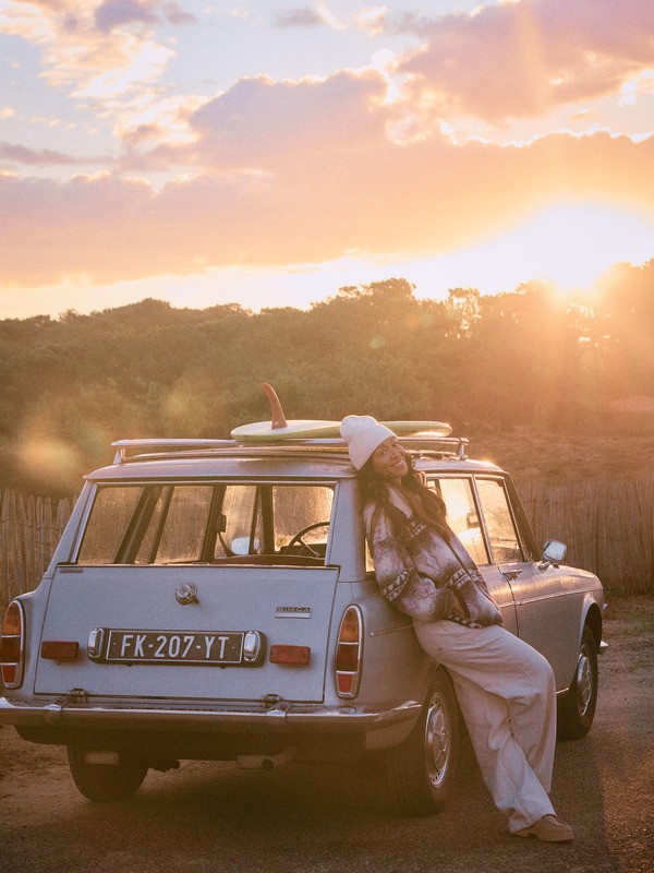 1 Feels Like Winter - Oversized Sherpa Zip Jacket for Women Brown ERJJK03676 Roxy