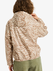 5 Wait For Me - Printed Rain Mac for Women Beige ERJJK03694 Roxy