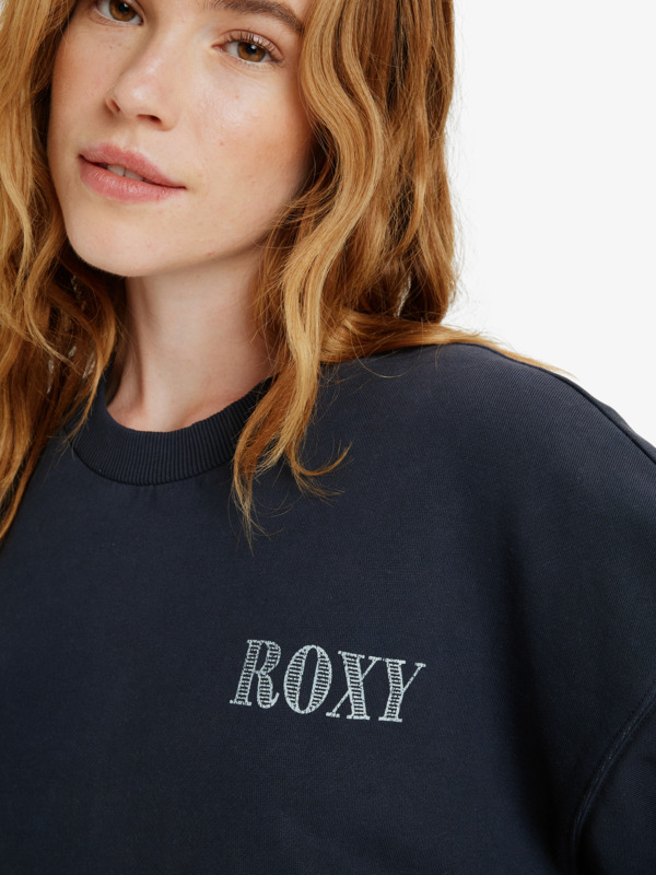 4 Saturday Night Vibes - Oversized Washed Fleece Dress for Women Black ERJKD03540 Roxy