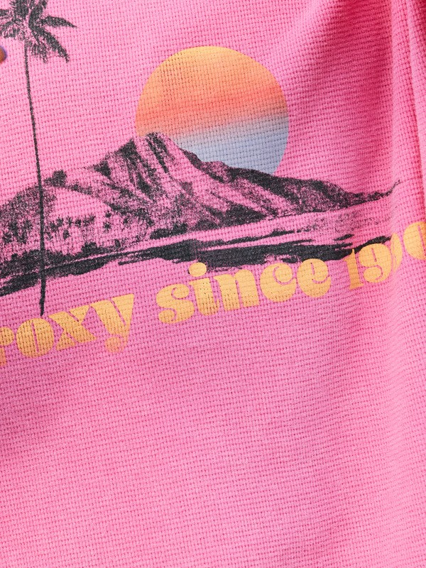 2 Eastside Midweight - Crew Neck Top With Vintage Wash for Women Pink ERJKT04322 Roxy